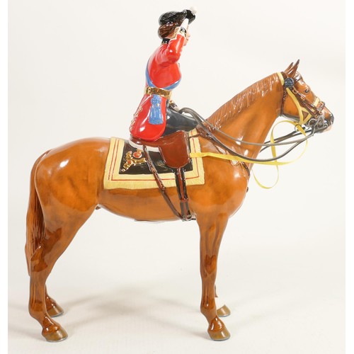 227 - John Beswick Connoisseur Collection Queen Elizabeth II on Horseback, limited edition.