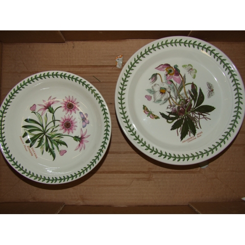 425 - Portmeirion Botanical Garden pattern 6 x dinner plates and 6 x bowls.