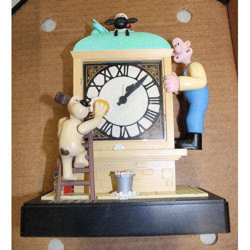 356 - Wesco Wallace and Gromit Alarm Clock (Working -Unboxed)