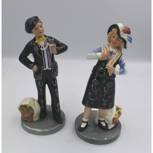 467 - Royal Doulton Character Figures Pearly Girl HN2769 & Pearly Boy HN2767 (2).