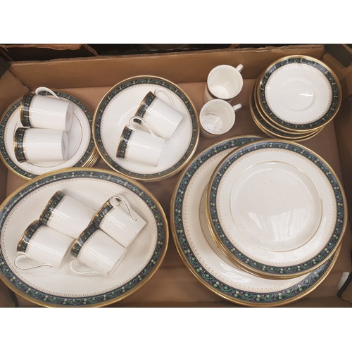 520 - Royal Doulton Coleridge pattern dinner and coffee ware items, 46 pieces approx.