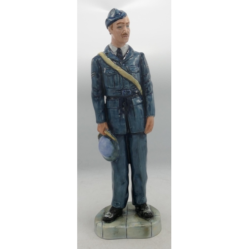 140g - Royal Doulton prestige figure Royal Air Force Corporal HN4967, limited edition , boxed with cert