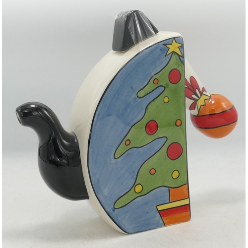 305n - Lorna Bailey Ceramics Christmas teapot limited edition No 2/40 With certificate. Mark on bottom 