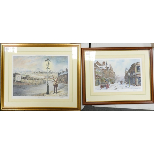 807 - Two Large Anthony Forster Framed Prints titled Echoes of Etruria & Longton(2)