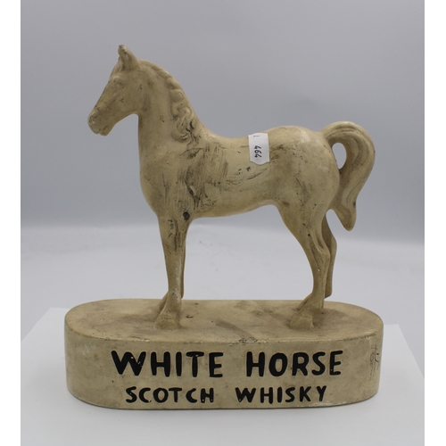 Ceramic White Horse Scotch Whisky advertising figure.