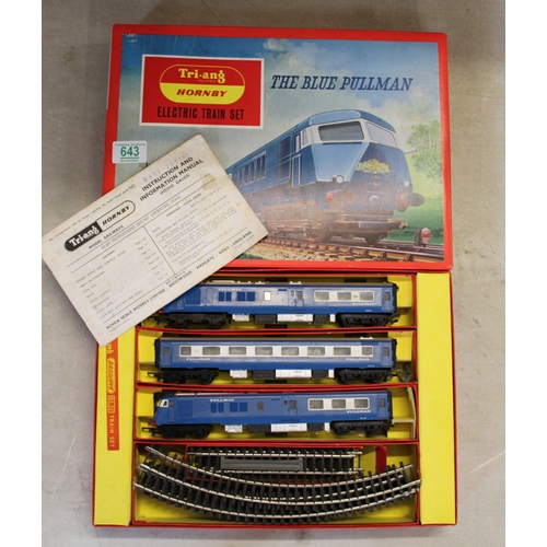 643 - Triang Hornby electric train set 'Blue Pullman RS.52.