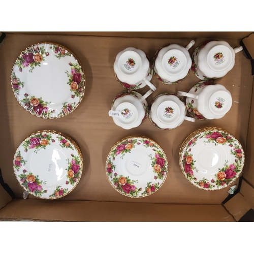 1 - Royal Albert Old Country Roses Tea Trios (6)(2nds)