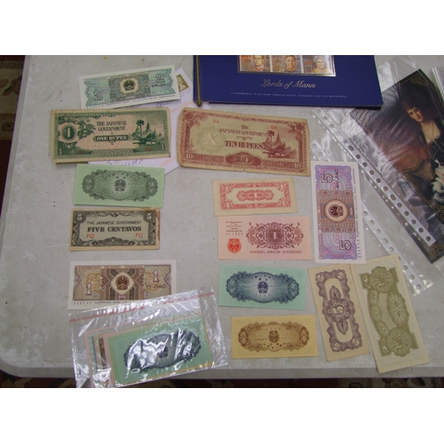 313 - A mixed collection of stamps and postcards to include 4 silver stamps, 1 gold stamp, Harry Potters s... 