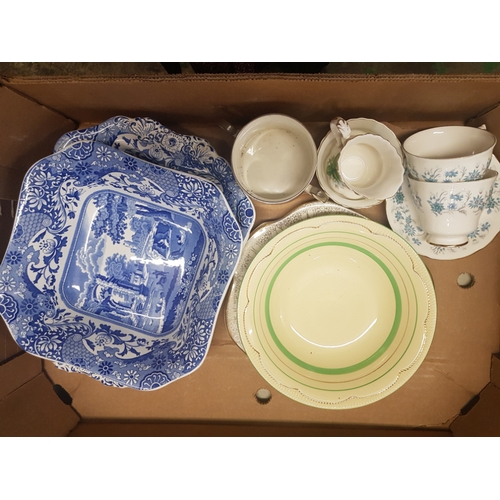 5 - A mixed collection of items to include Spode Italian Patterned open vegetable bowls, Royal Albert & ... 