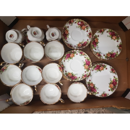 111 - Royal Albert Old Country Roses Items to include 12 Trios (Cups, Saucers & Side Plate)