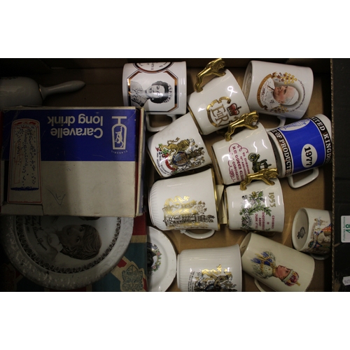 48 - A collection of Paragon & Similar Royal Commemorative Mugs Tankards & plates