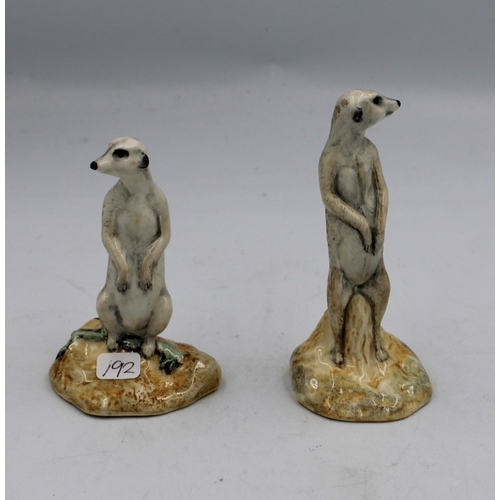 192 - Beswick pair Meercats, 1996 limited editions. (2)