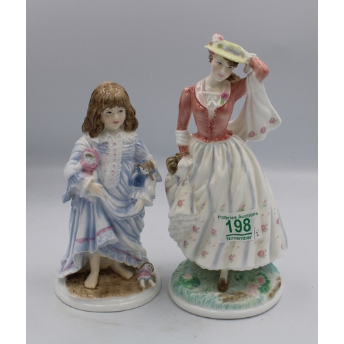 198 - Royal Worcester for Compton Woodhouse Limited Edition figures Lullaby & Sunday Best(2)