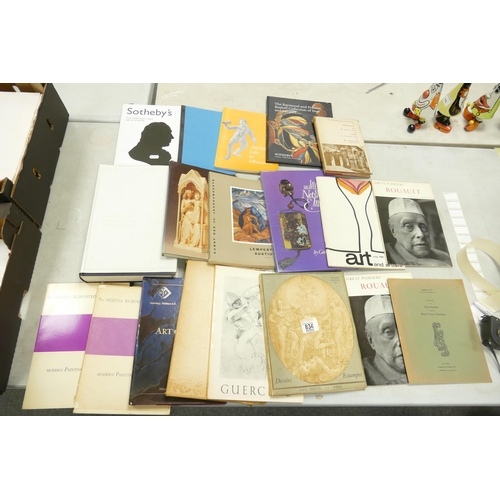 834 - A collection of Art & Antique Reference books including sale catalogues, Rubinstein Collection books... 