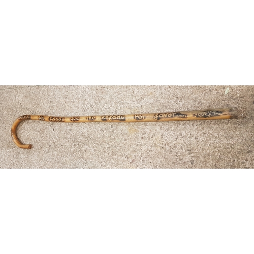 18 - Very large Wooden Crooked Stick, approx 4ft long