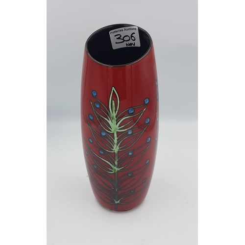 306 - Poole Pottery Vase height 24cm.