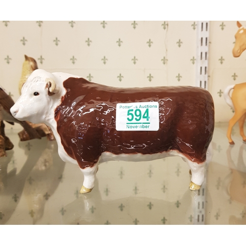 594 - Beswick Hereford Bull 1363b