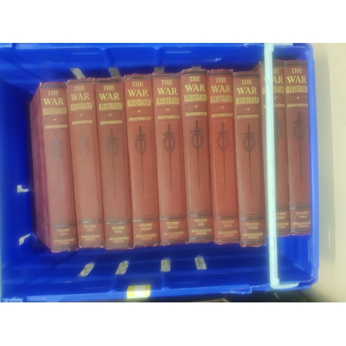 527 - Volumes 1-10 of 'Hammertons the war illustrated'