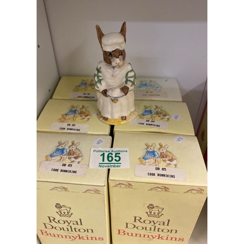 165 - Royal Doulton Boxed Cook Bunnykins figures  x 6