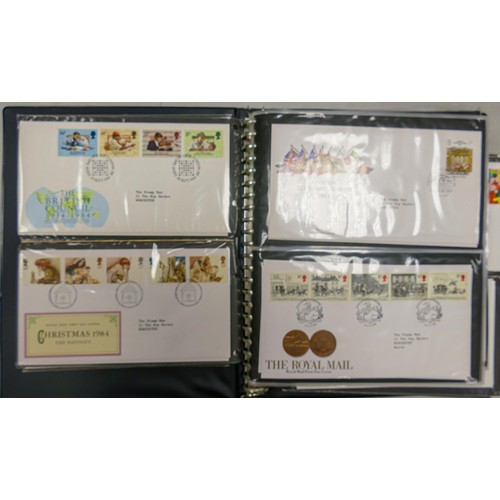 1030 - A large collection of first day cover stamps, comprising 6 albums of English First Day Covers dating... 