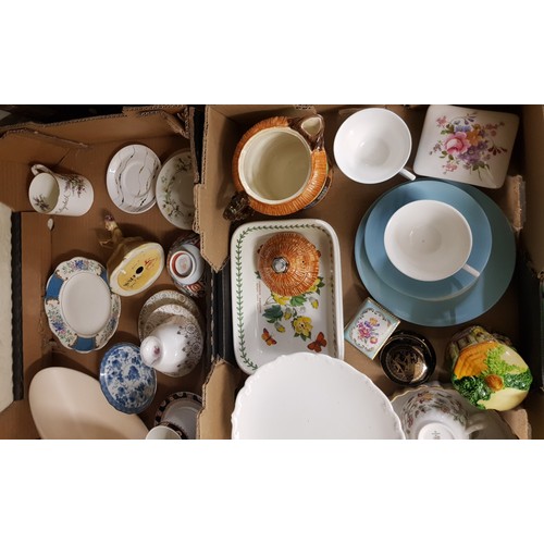 565 - A mixed collection of items to include Wade cellulose  Gloria figurine, Portmerion oven ware, Crown ... 