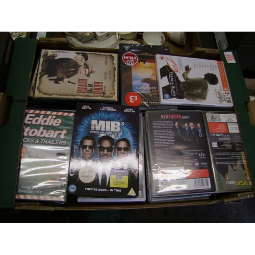 99 - A large collection of Cased DVD's including Men in Black, New Tricks, Parker etc (2 trays)