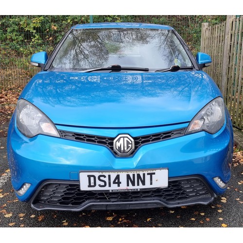 250A - MG 3 STYLE PLUS LUX VTI-TECH Motor Car , no mot, manual, 14 plate, 41502 miles to be sold at 12pm