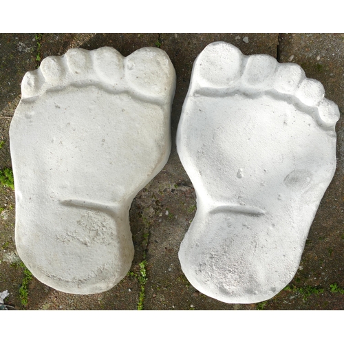 820J - A pair of stone foot stepping stones