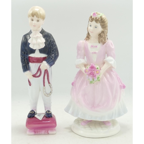 152 - Boxed Coalport Limited Edition Figures Bridesmaid & Page Boy(2)