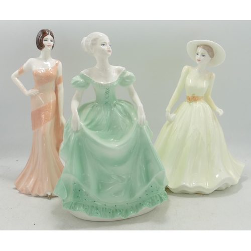 155 - Boxed Coalport Ladies of Fashion figures Selina, Henrietta & Bernadette(3)