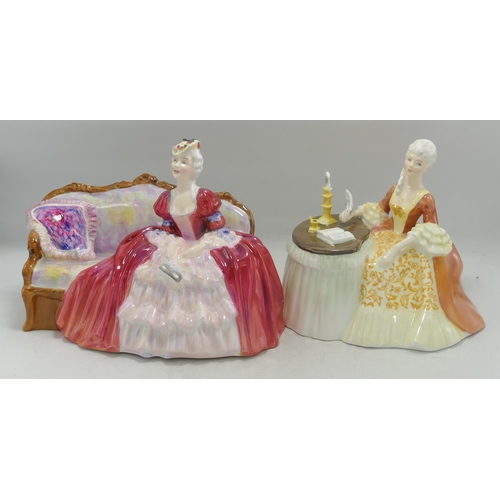 31 - Royal Doulton Lady Figures Belle O'The Ball HN1997 & Meditation HN2330(2)