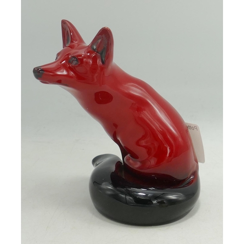 32 - Royal Doulton Flambe Fox