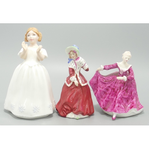 164 - Royal Doulton Small Figure Kirsty, Catherine & Christmas Morn(3)