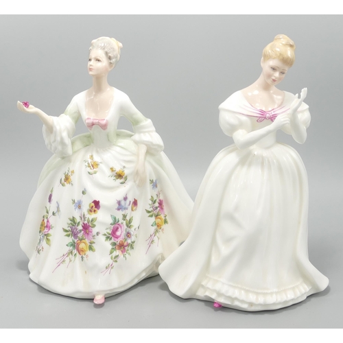 165 - Royal Doulton Lady Figures Diana HN2468 & Denis Hn2477(2)