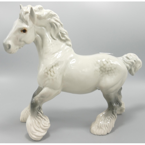 253 - Beswick Grey Cantering Shire Horse 975