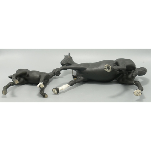 254 - Beswick Black Beauty & Foal(2)