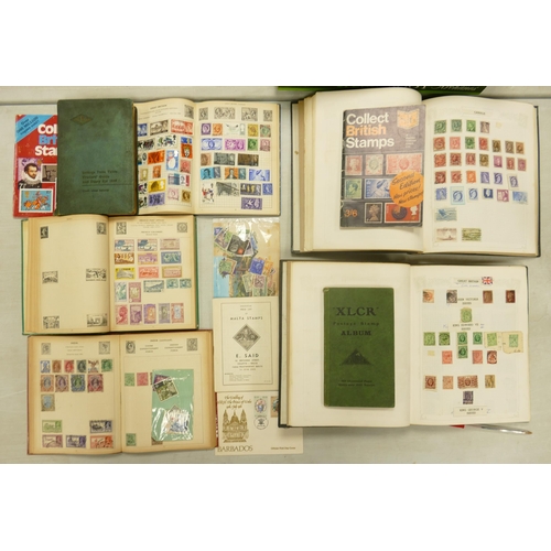 643 - A large collection of Vintage Stamp Albums, Stamps, Reference books & first day covers