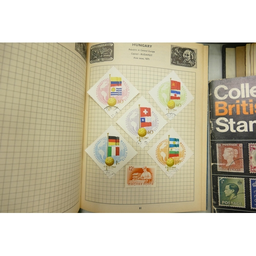 643 - A large collection of Vintage Stamp Albums, Stamps, Reference books & first day covers