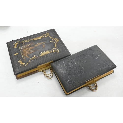 644 - Antique Musical Military Theme Book & similar photograph album(2)