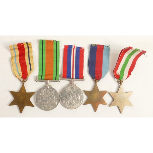 700 - A group of Second World War medals awarded to 1414456 H.C Bloyce R.A comprising 1939 Star,Africa Sta... 