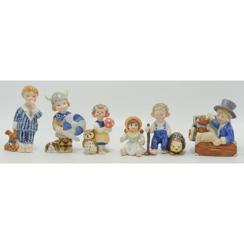 292 - A collection of Royal Copenhagen Miniature Child Figures, tallest 9cm(6)