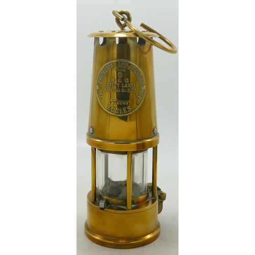 640 - Eccles Type 6 M & Q Miners Safety Lamp