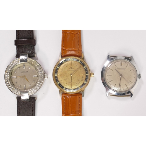 694 - 3 x Jaeger LeCoultre gents watches, all in ticking order (3)