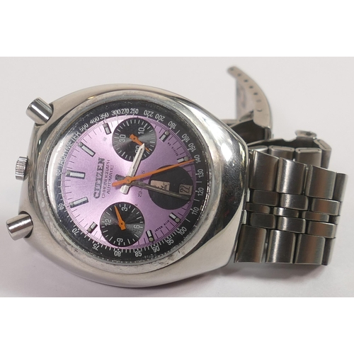 696A - Citizen Chronograph Bullhead automatic, diameter of case 37mm