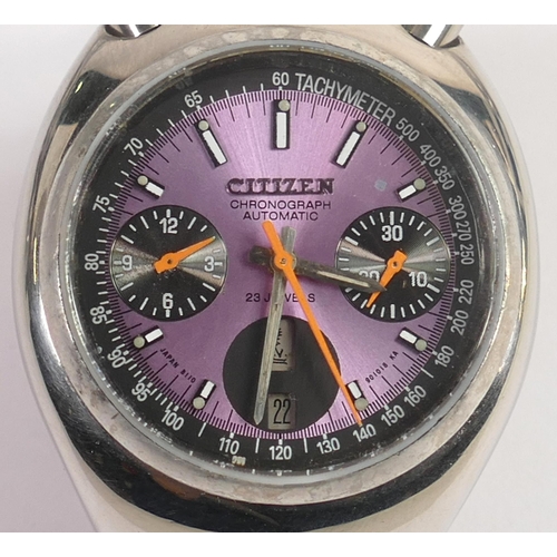 696A - Citizen Chronograph Bullhead automatic, diameter of case 37mm