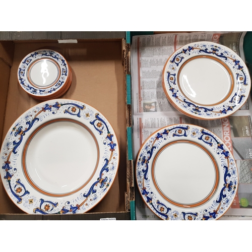 599D - A collection of Dudson 'Finest Vitrified' dinnerware (2 trays).