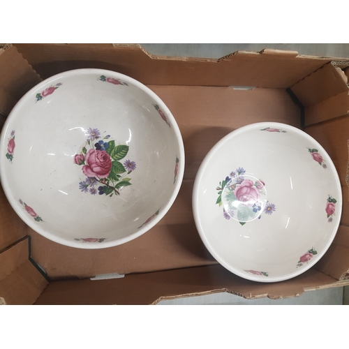 599F - Two Portmeirion large mixing bowls (2).