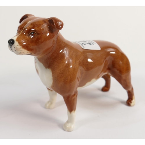 240 - Berswick staffordshire bull terrier 1982, Champion Bandits Brintiga, light tan colourway.