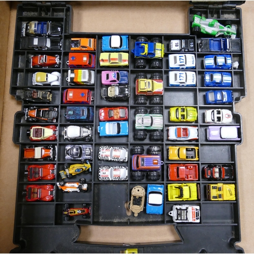 139 - A large collection of Micro Machines Ultra Fast Model toy cars, some carded with additional LLedo & ... 