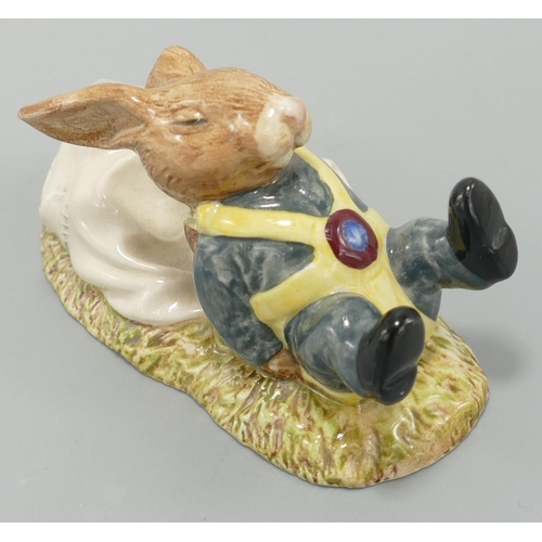 642 - Royal Doulton Freefall bunnykins DB41, together with Ice Cream Bunnykins figure DB29 & Touchdown bun... 